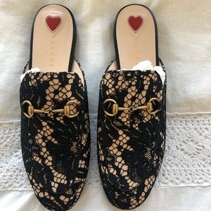 Gucci Pizzo Lace Princetown Size 38